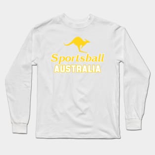 SPORTSBALL AUSTRALIA Caddy Yellow Long Sleeve T-Shirt